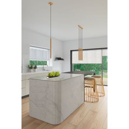 Kattokruunu johdossa PASTELO 5xG9/8W/230V kulta