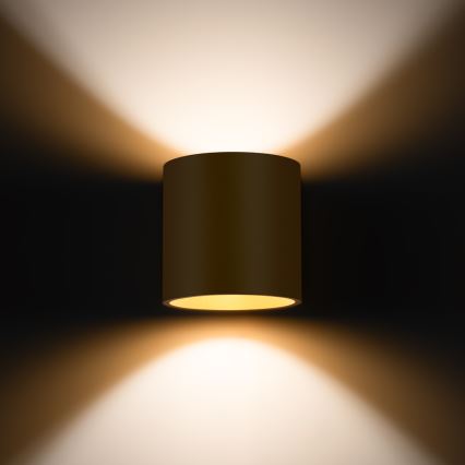 Seinäkohdevalo ORBIS 1xG9/8W/230V kulta