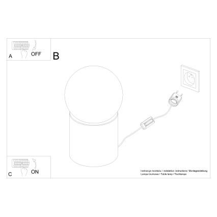 Pöytävalaisin BOOMO 1xG9/8W/230V pyökki