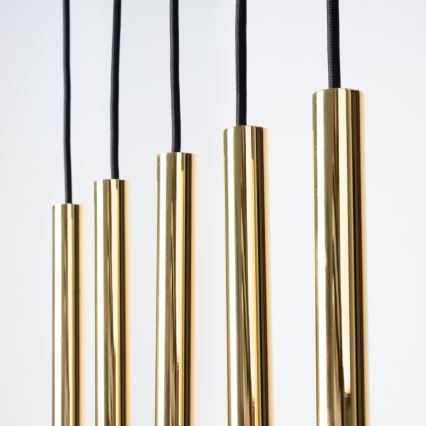 Kattokruunu johdossa PASTELO 5xG9/8W/230V kulta
