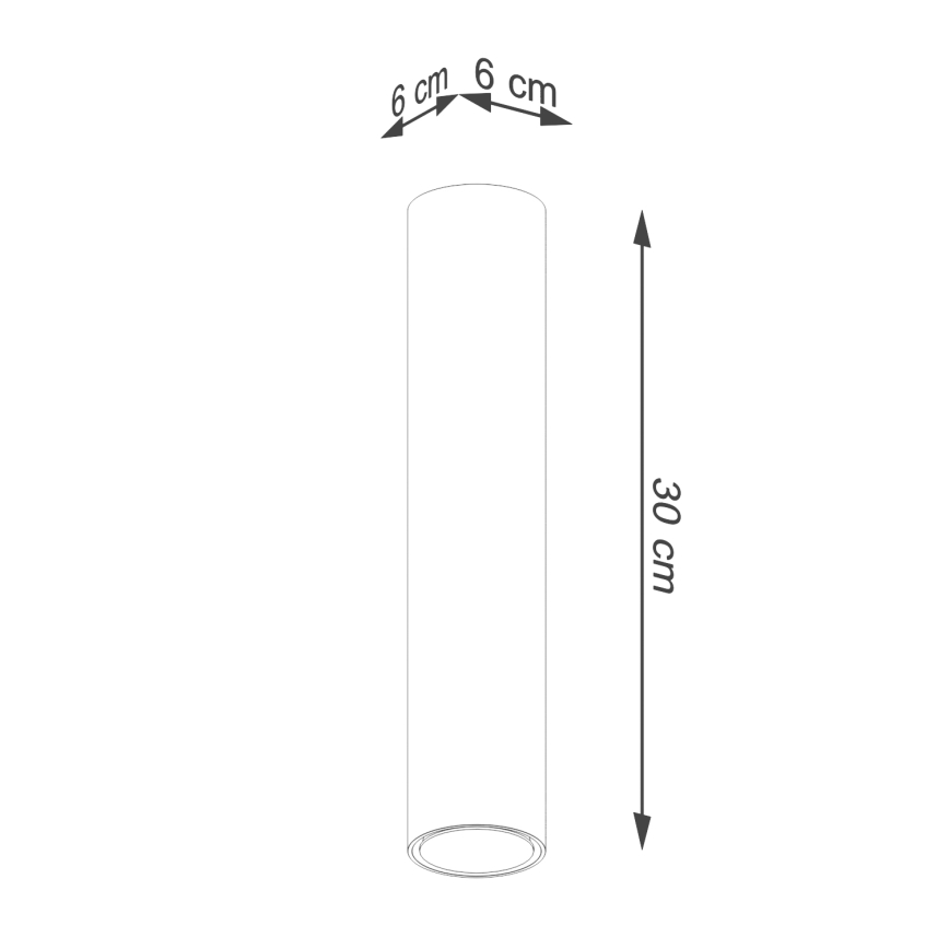 Kohdevalo LAGOS 1xGU10/10W/230V 30 cm kulta