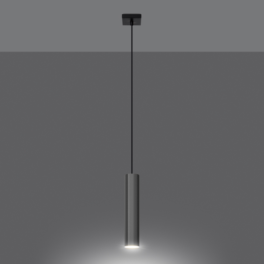 Kattokruunu johdossa LAGOS 1xGU10/10W/230V kiiltävä kromi