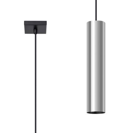 Kattokruunu johdossa LAGOS 1xGU10/10W/230V kiiltävä kromi
