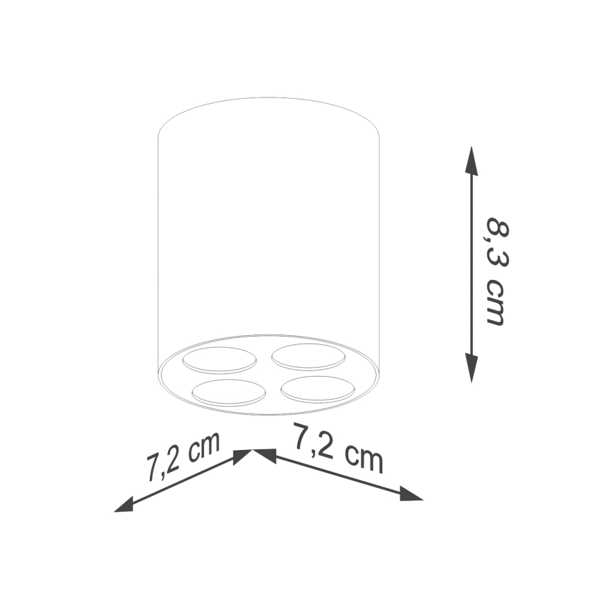 LED-kohdevalaisin ZOE LED/9W/230V musta
