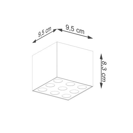 LED-kohdevalaisin OZZY LED/16W/230V musta