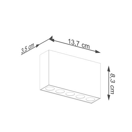 LED-kohdevalaisin SOLE LED/11W/230V musta