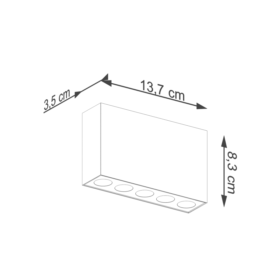 LED-kohdevalaisin SOLE LED/11W/230V musta