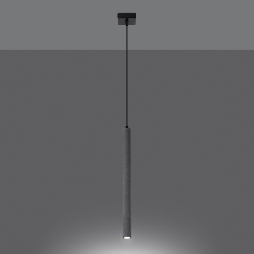 Kattokruunu johdossa PASTELO 1xG9/8W/230V betoni