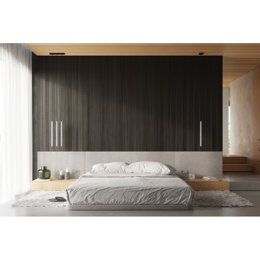 Kattokruunu johdossa PASTELO 3xG9/8W/230V betoni