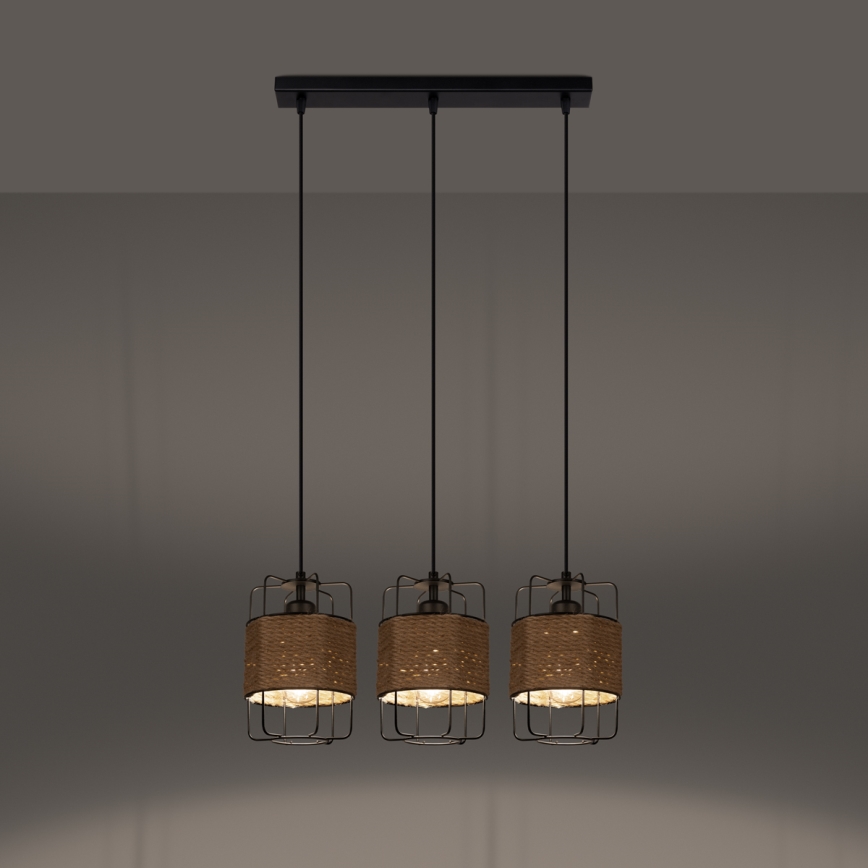 Kattokruunu johdossa GIZUR 3xE27/15W/230V