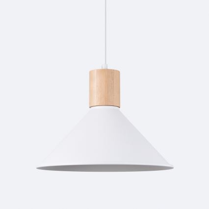 Kattokruunu johdossa JAGA 1xE27/15W/230V halkaisija 30 cm valkoinen