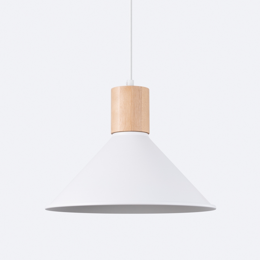 Kattokruunu johdossa JAGA 1xE27/15W/230V halkaisija 30 cm valkoinen
