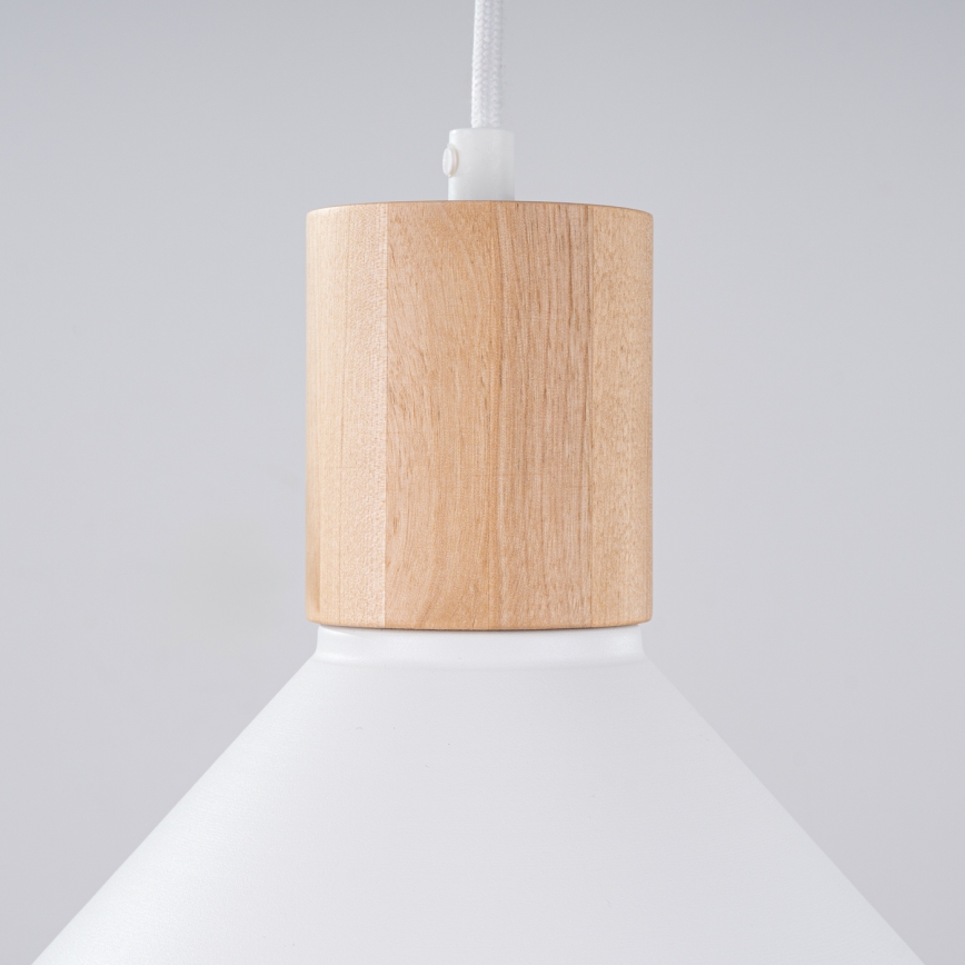 Kattokruunu johdossa JAGA 1xE27/15W/230V halkaisija 30 cm valkoinen