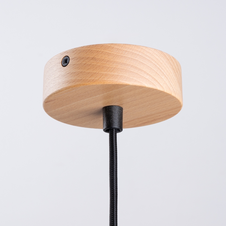 Kattokruunu johdossa JAGA 1xE27/15W/230V halkaisija 30 cm musta