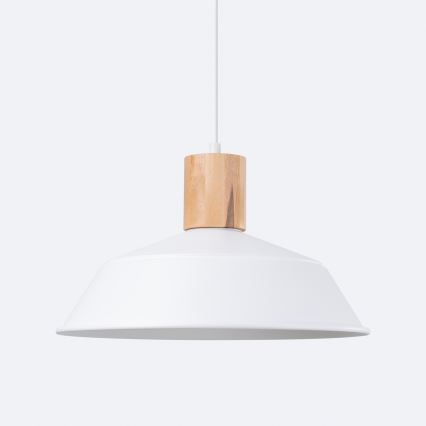 Kattokruunu johdossa FANO 1xE27/15W/230V halkaisija 34 cm valkoinen