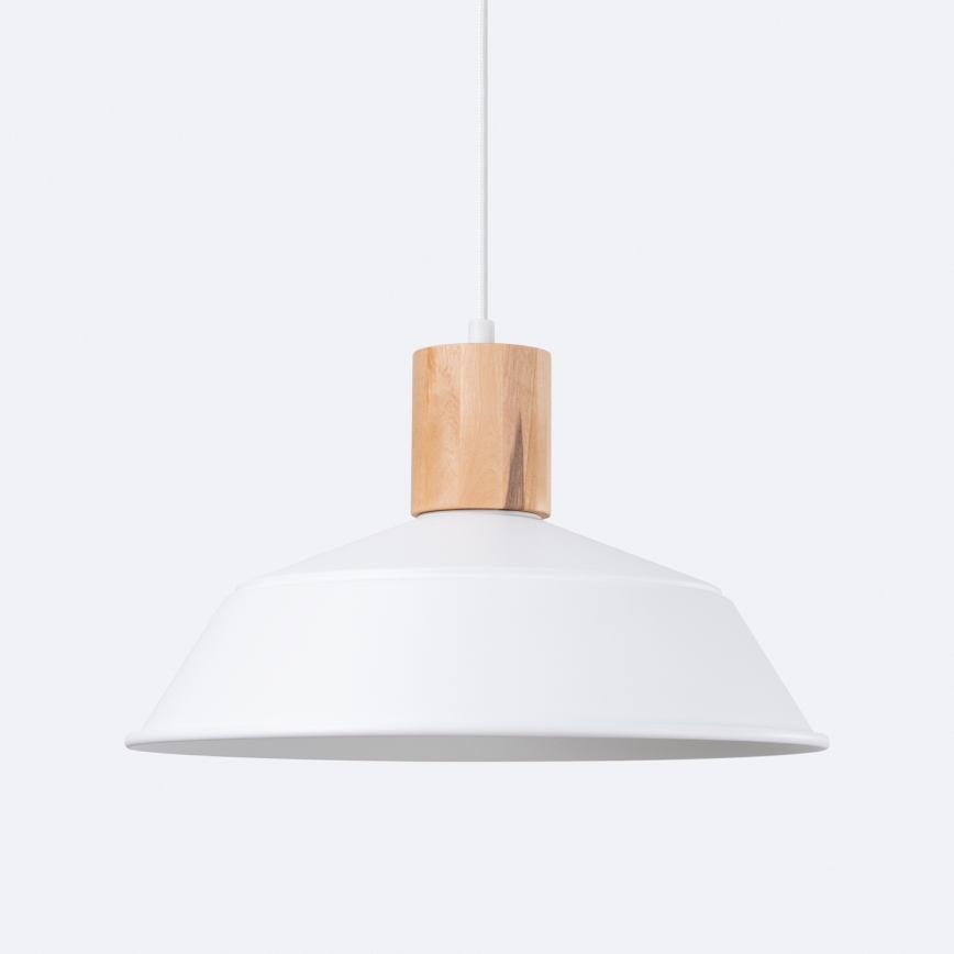 Kattokruunu johdossa FANO 1xE27/15W/230V halkaisija 34 cm valkoinen