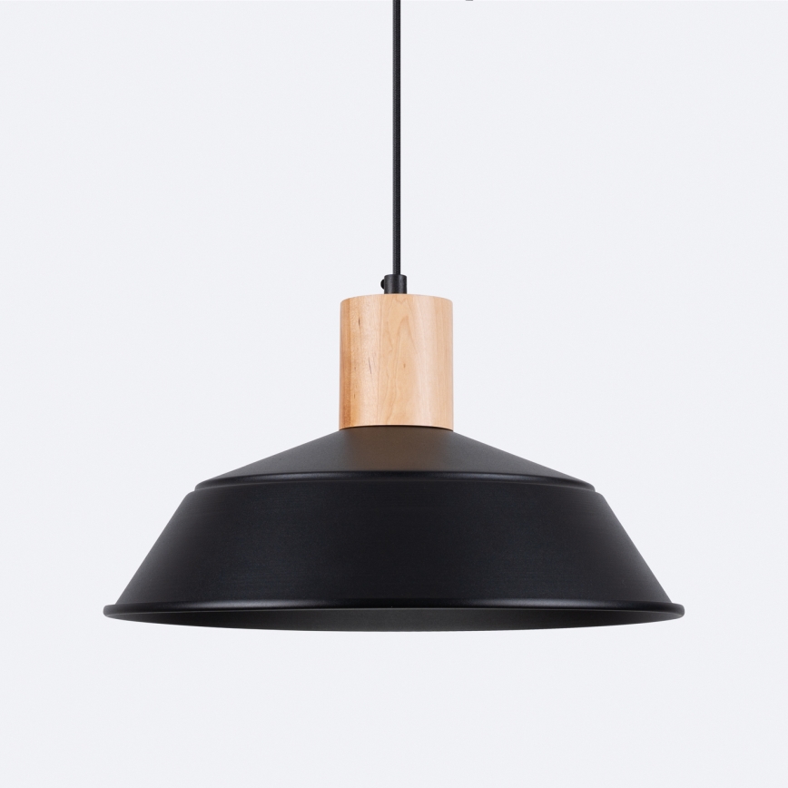 Kattokruunu johdossa FANO 1xE27/15W/230V halkaisija 34 cm musta