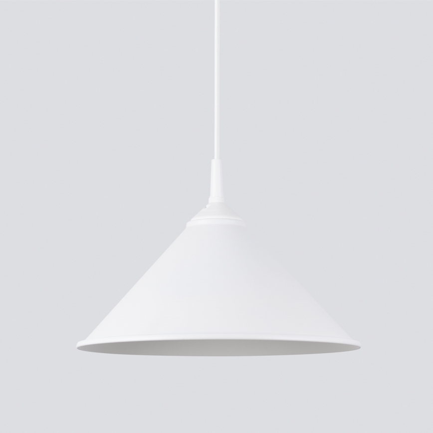 Kattokruunu johdossa ZUMA 1xE27/15W/230V halkaisija 30 cm valkoinen