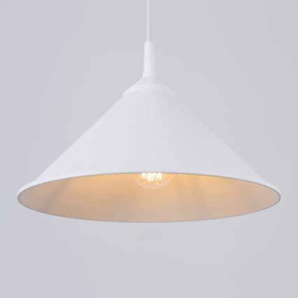 Kattokruunu johdossa ZUMA 1xE27/15W/230V halkaisija 30 cm valkoinen