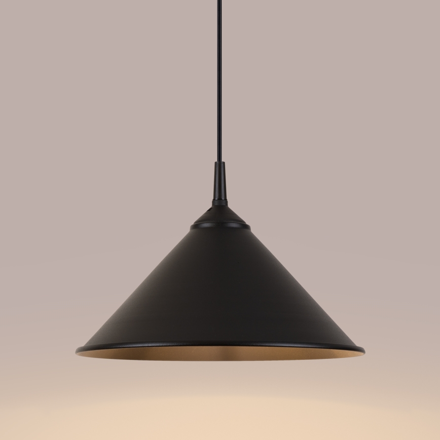 Kattokruunu johdossa ZUMA 1xE27/15W/230V halkaisija 30 cm musta