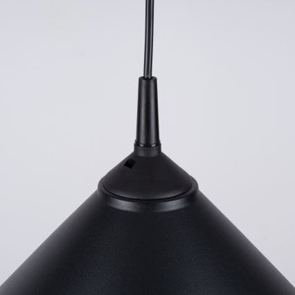 Kattokruunu johdossa ZUMA 1xE27/15W/230V halkaisija 30 cm musta
