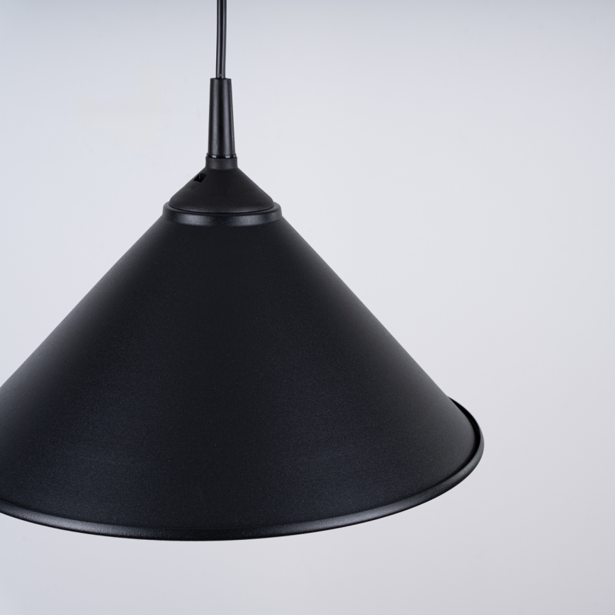 Kattokruunu johdossa ZUMA 1xE27/15W/230V halkaisija 30 cm musta
