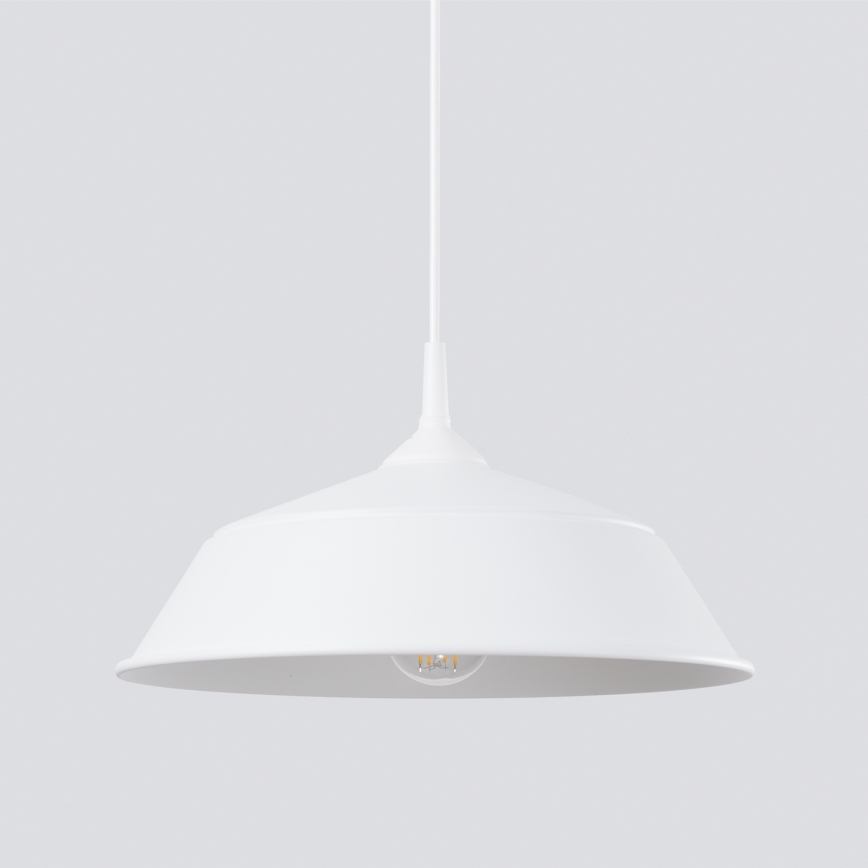 Kattokruunu johdossa FRIKA 1xE27/15W/230V halkaisija 34 cm valkoinen