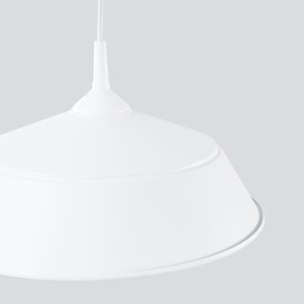 Kattokruunu johdossa FRIKA 1xE27/15W/230V halkaisija 34 cm valkoinen