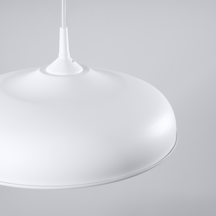 Kattokruunu johdossa GINA 1xE27/15W/230V halkaisija 38 cm valkoinen