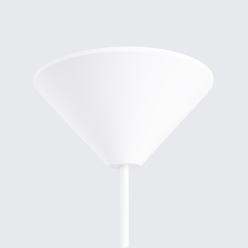 Kattokruunu johdossa GINA 1xE27/15W/230V halkaisija 38 cm valkoinen