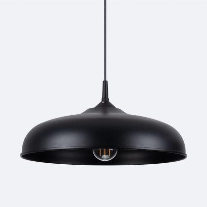 Kattokruunu johdossa GINA 1xE27/15W/230V halkaisija 38 cm musta