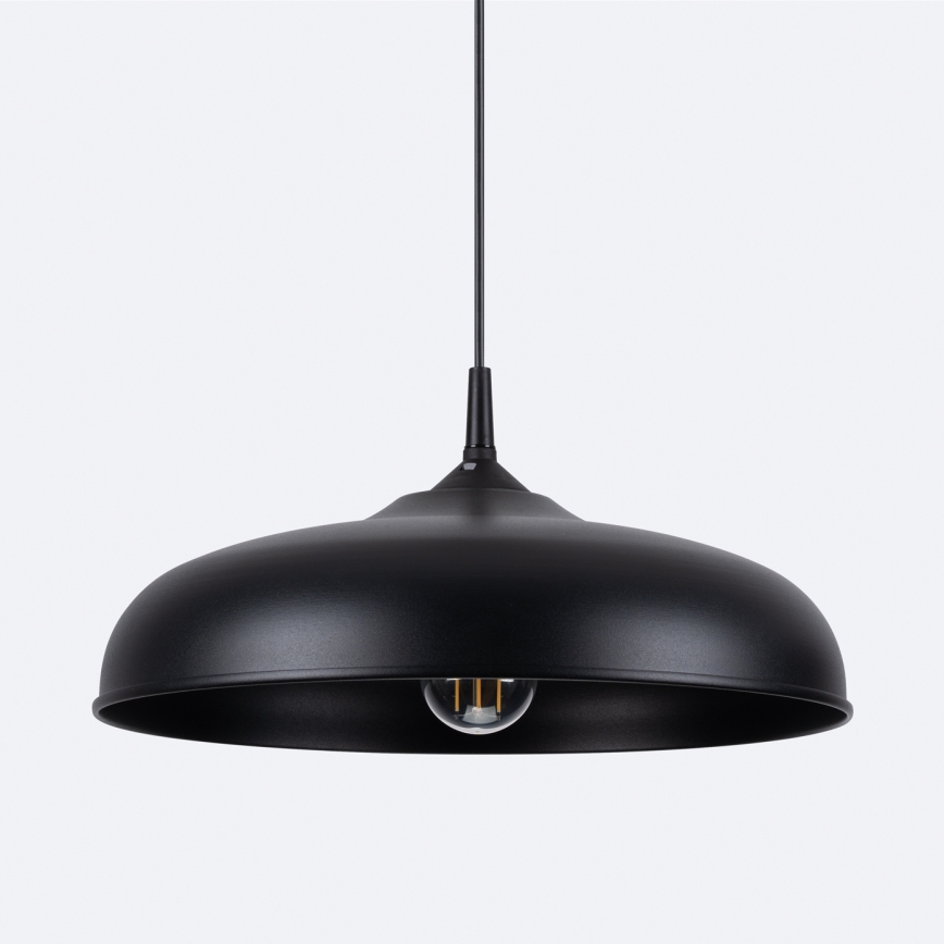 Kattokruunu johdossa GINA 1xE27/15W/230V halkaisija 38 cm musta