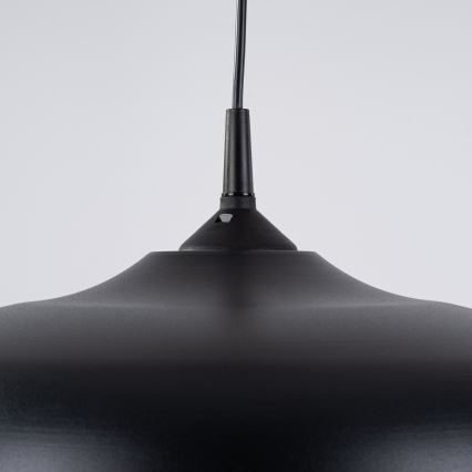 Kattokruunu johdossa GINA 1xE27/15W/230V halkaisija 38 cm musta