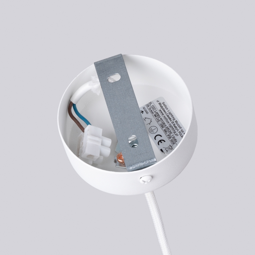 Kattokruunu johdossa ARCHE 1xG9/8W/230V valkoinen