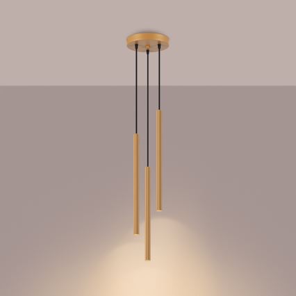 Kattokruunu johdossa ARCHE 3xG9/8W/230V kulta