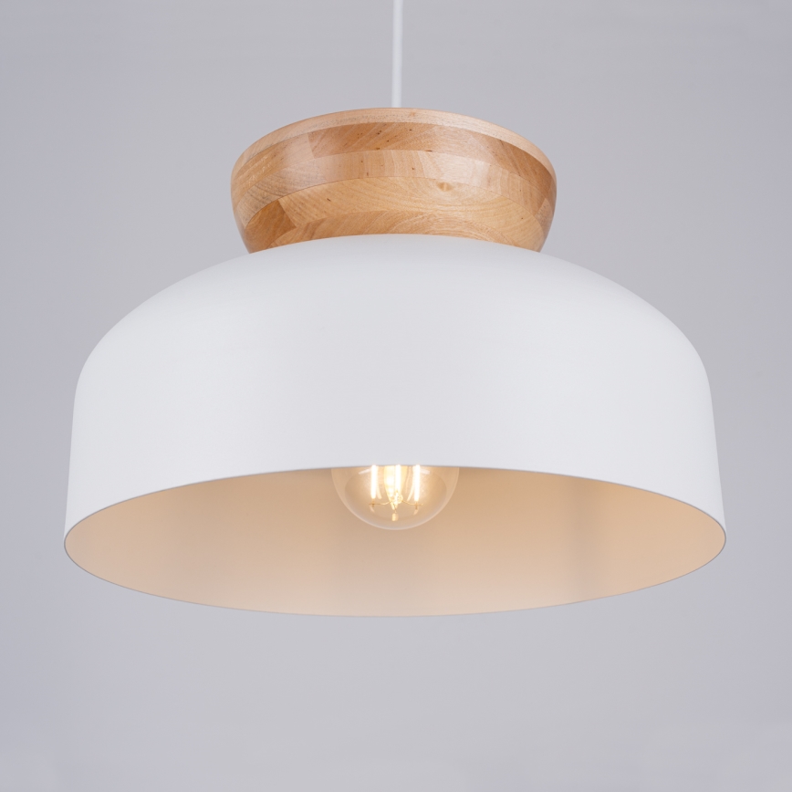 Kattokruunu johdossa MARION 1xE27/15W/230V halkaisija 29,5 cm valkoinen