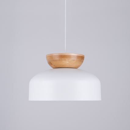 Kattokruunu johdossa MARION 1xE27/15W/230V halkaisija 29,5 cm valkoinen