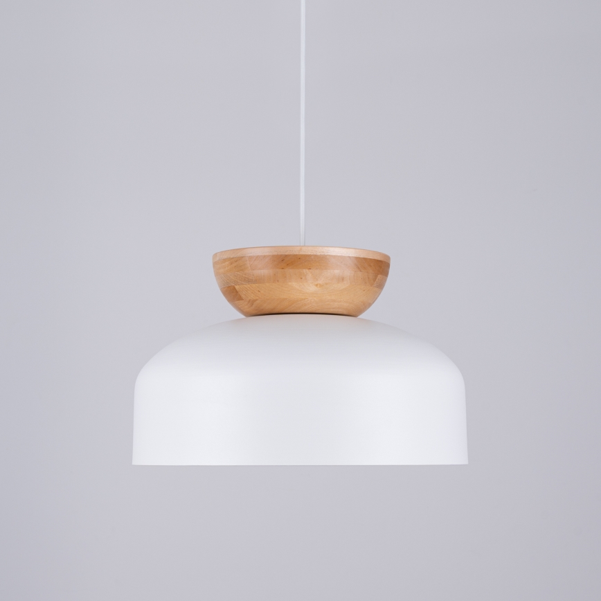 Kattokruunu johdossa MARION 1xE27/15W/230V halkaisija 29,5 cm valkoinen