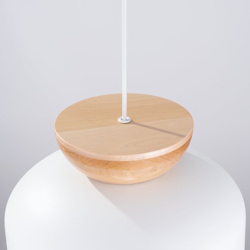 Kattokruunu johdossa MARION 1xE27/15W/230V halkaisija 29,5 cm valkoinen
