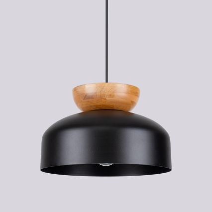 Kattokruunu johdossa MARION 1xE27/15W/230V halkaisija 29,5 cm musta
