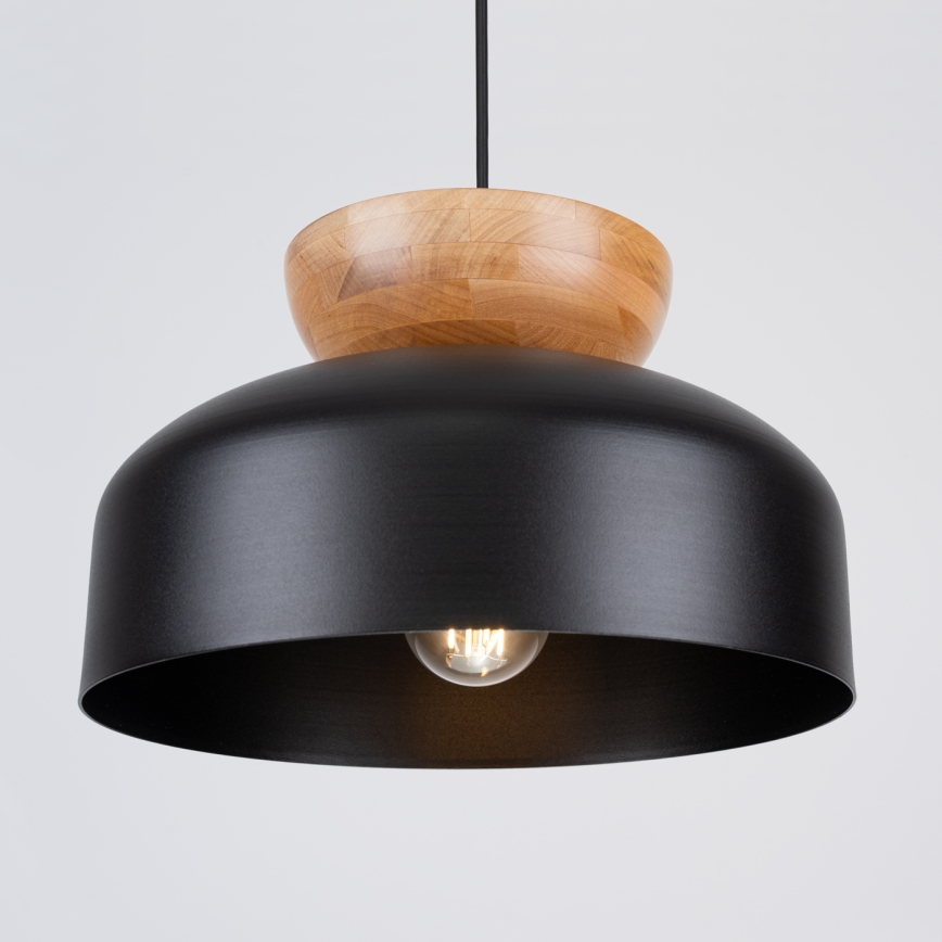Kattokruunu johdossa MARION 1xE27/15W/230V halkaisija 29,5 cm musta