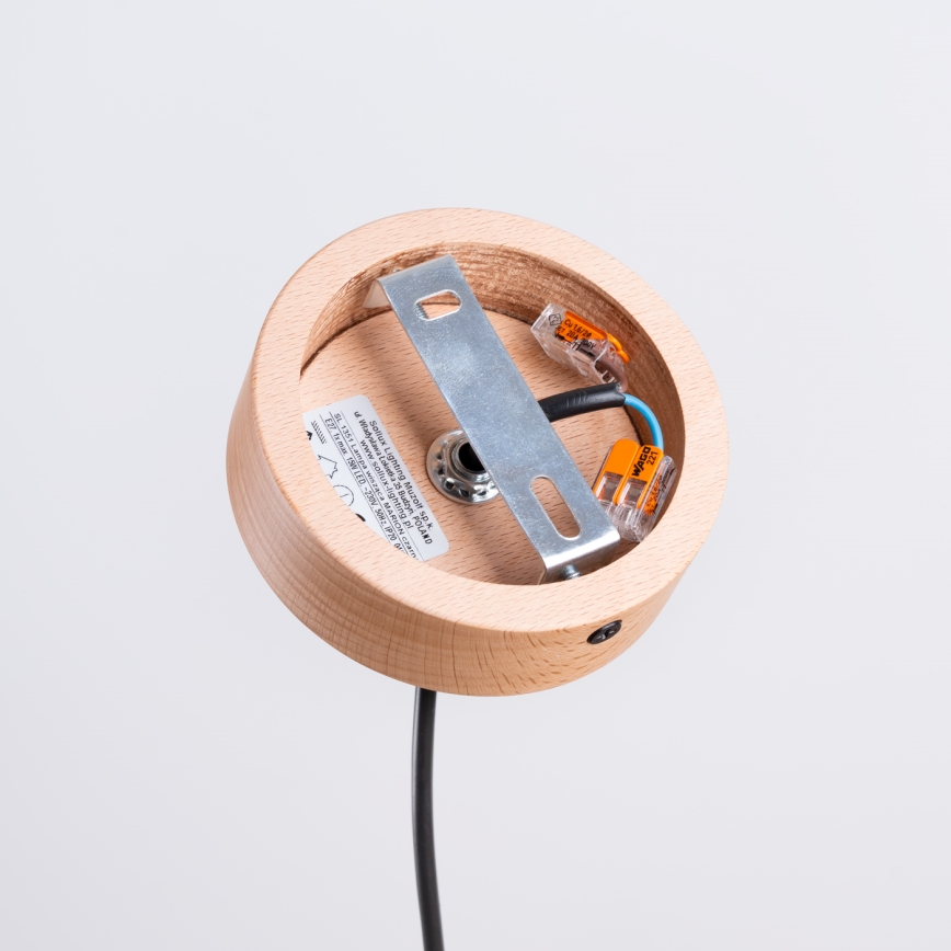 Kattokruunu johdossa MARION 1xE27/15W/230V halkaisija 29,5 cm musta