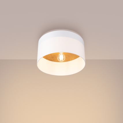 Kattovalo TELESTO 1xE27/15W/230V halkaisija 35 cm valkoinen/beige