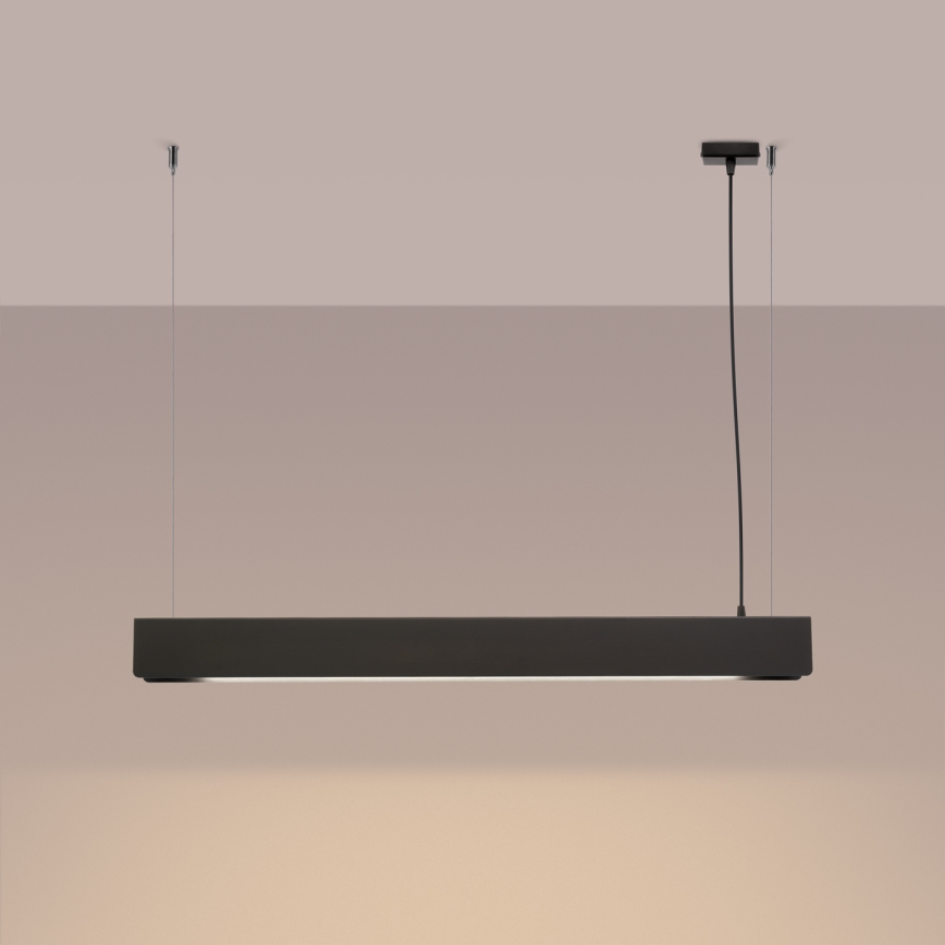 LED-kattokruunu johdossa SPARK 1xG13/8,5W/230V musta