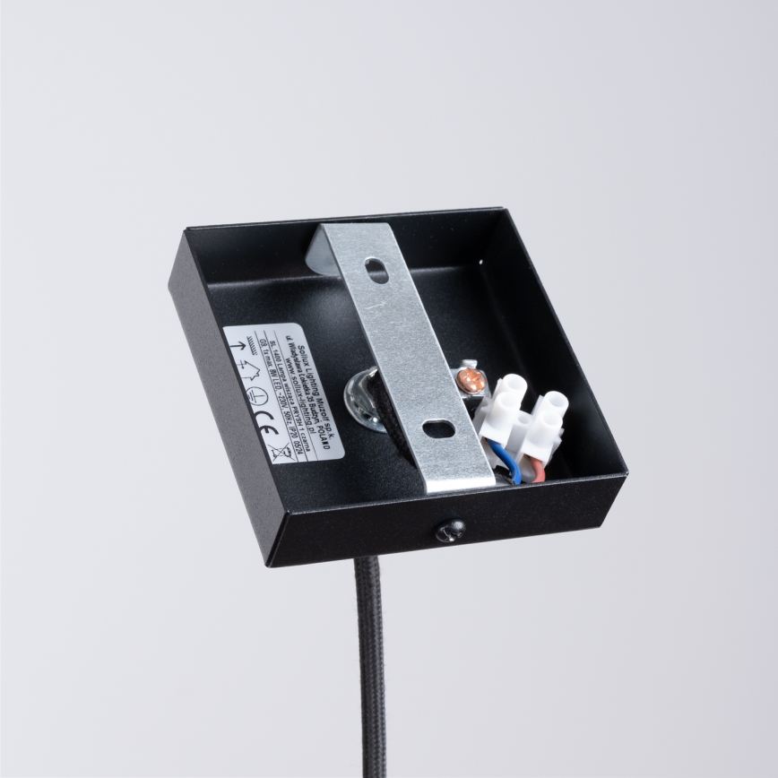 Kattokruunu johdossa PRYSM 1xG9/8W/230V musta