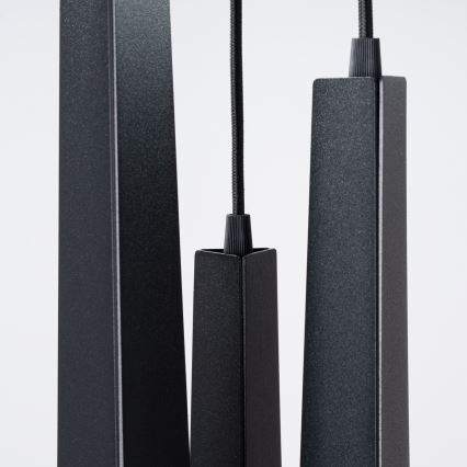 Kattokruunu johdossa PRYSM 3xG9/8W/230V musta