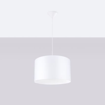 Kattokruunu johdossa NOVA 1xE27/15W/230V halkaisija 40 cm valkoinen