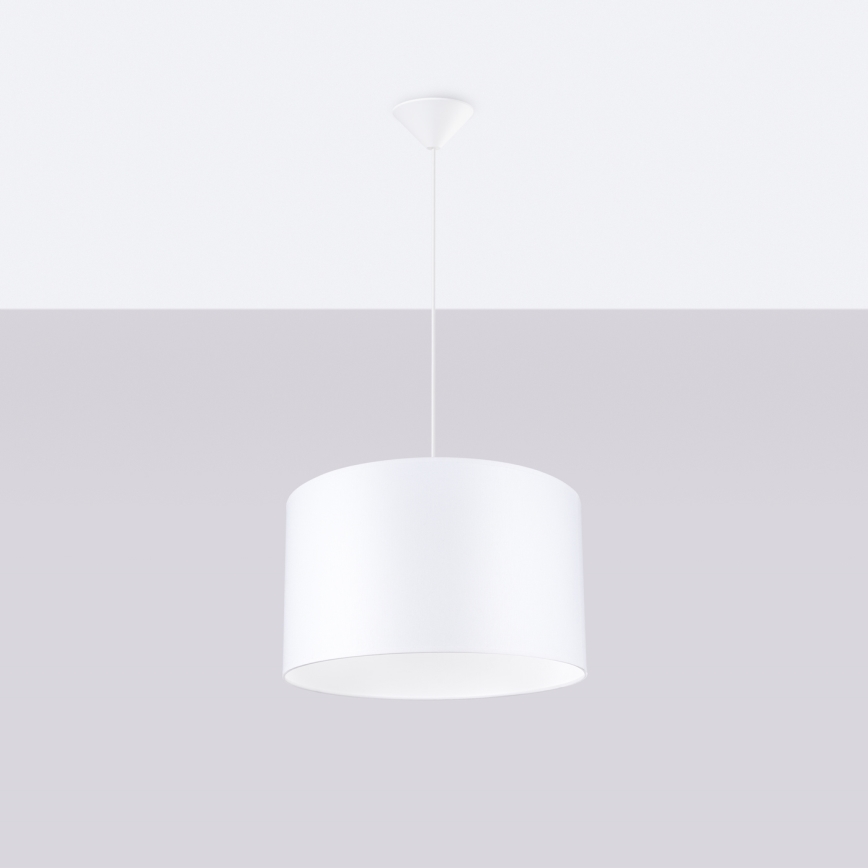 Kattokruunu johdossa NOVA 1xE27/15W/230V halkaisija 40 cm valkoinen