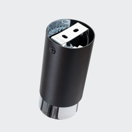 Kohdevalo NERO 1xGU10/10W/230V 12,5 cm musta/kiiltävä kromi