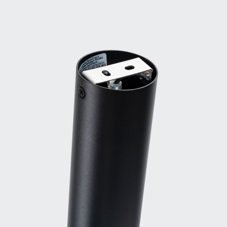 Kohdevalo NERO 1xGU10/10W/230V 22,5 cm musta/kiiltävä kromi